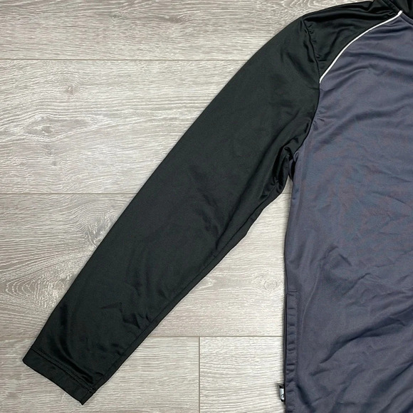 AND1 Basketball Full Zip Jacket Gray Black M - Picture 4 of 16